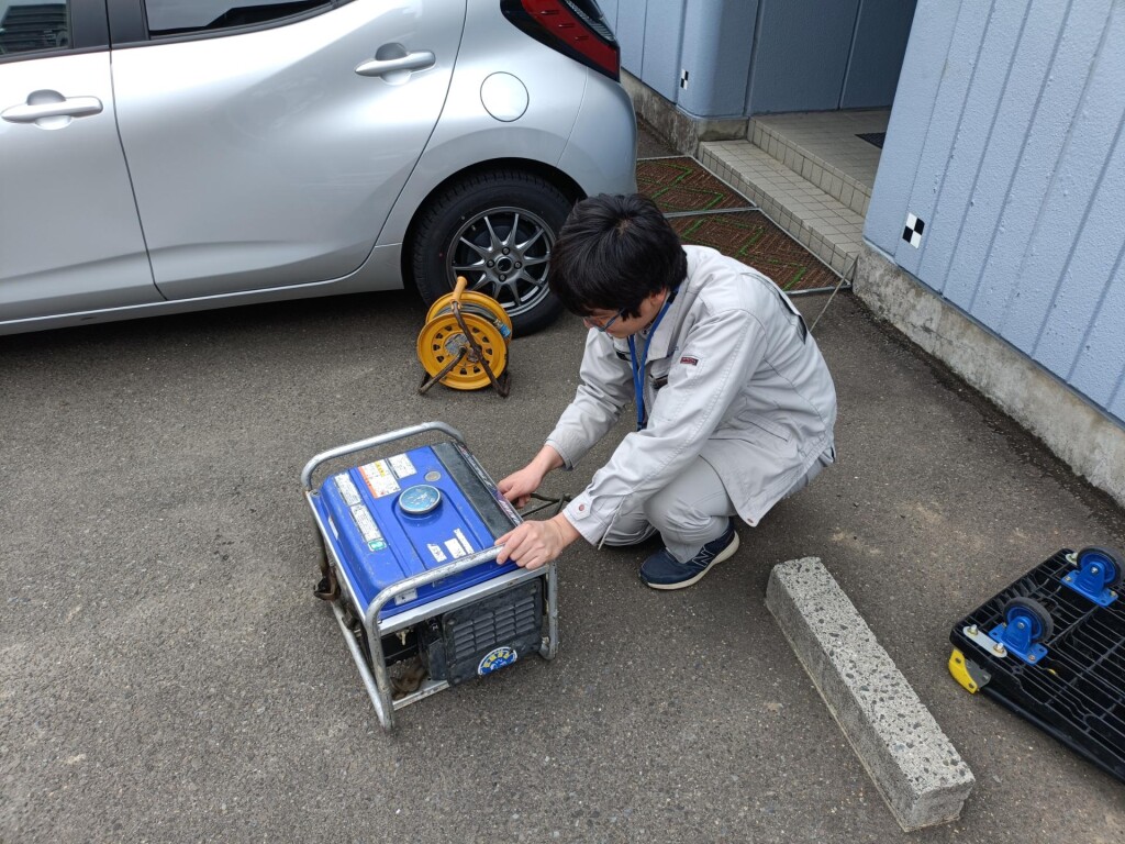 発電機設置状況①
